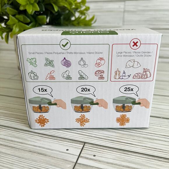 NIB Epare Vegetable Chopper Cutter Chopper Kitchenware 18 oz Capacity - Picture 5 of 9
